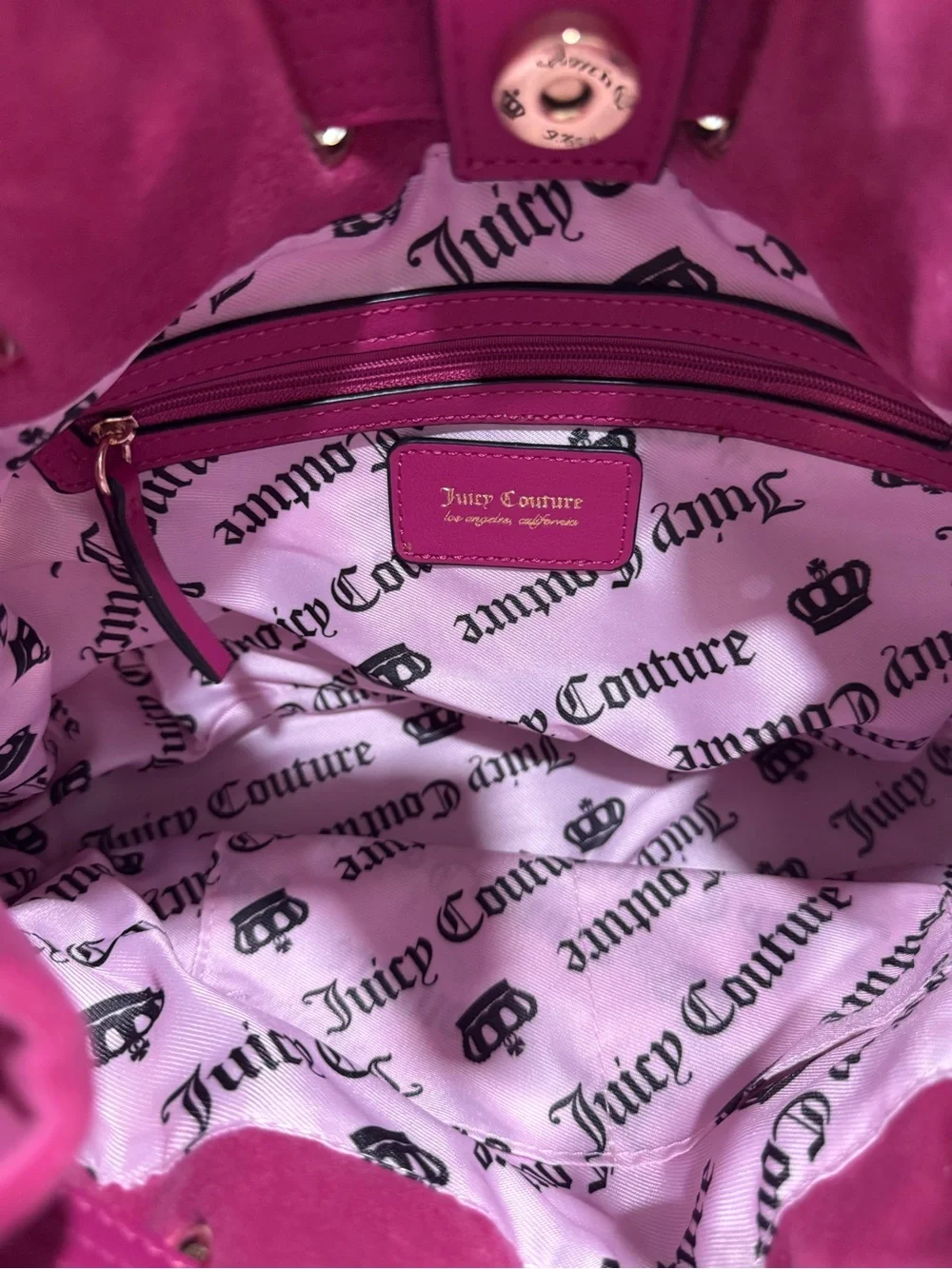 Juicy couture, hot Pink  Studded Tote Bag..NWT
